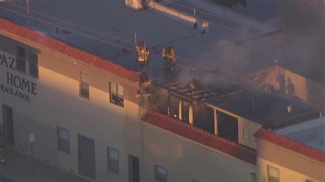 Fire erupts at San Diego funeral home